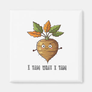 Ich Yam, was ich lese Niedlich und gemütlich Autum Magnet