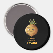 Ich Yam, was ich lese Niedlich und gemütlich Autum Magnet (Vorderseite/Rückseite)