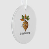 Ich Yam, was ich lese Niedlich und gemütlich Autum Ornament (Vorderseite)