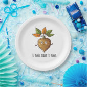 Ich Yam, was ich lese Niedlich und gemütlich Autum Pappteller (Party)