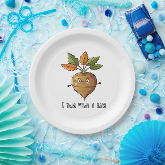 Ich Yam, was ich lese Niedlich und gemütlich Autum Pappteller (Party)