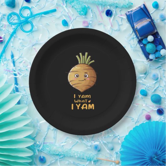 Ich Yam, was ich lese Niedlich und gemütlich Autum Pappteller (Party)