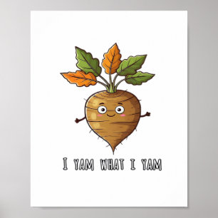 Ich Yam, was ich lese Niedlich und gemütlich Autum Poster