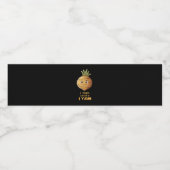 Ich Yam, was ich lese Niedlich und gemütlich Autum Wasserflaschenetikett (Einzelnes Label)