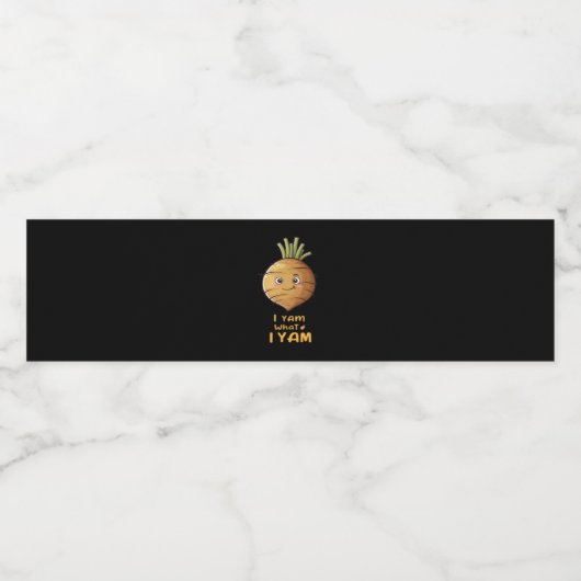 Ich Yam, was ich lese Niedlich und gemütlich Autum Wasserflaschenetikett (Einzelnes Label)