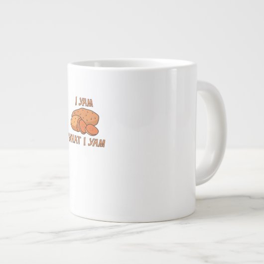 Ich Yam, was ich Yam Classic Funny Basic Jumbo-Tasse (Vorderseite Rechts)