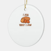 Ich Yam, was ich Yam Classic Funny Basic Keramik Ornament (Links)
