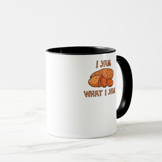 Ich Yam, was ich Yam Classic Funny Basic Tasse (VorderseiteRechts)