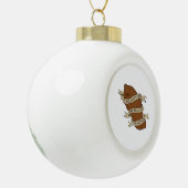 Ich Yam, was ich Yam Classic Quote Funny Keramik Kugel-Ornament (Links)