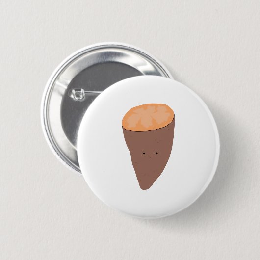 Ich Yam, was ich Yam Classic Trendy Zitat Button (Vorne & Hinten)