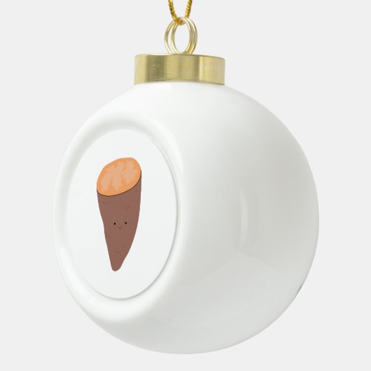 Ich Yam, was ich Yam Classic Trendy Zitat Keramik Kugel-Ornament (Rechts)