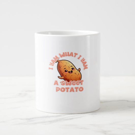 Ich Yam, was ich Yam, ein süßer Kartoffelklassiker Jumbo-Tasse (Vorderseite)