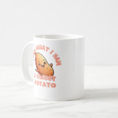 Ich Yam, was ich Yam, ein süßer Kartoffelklassiker Kaffeetasse (Vorderseite Links)