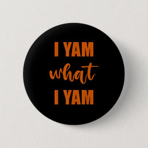 Ich Yam, was ich Yam Erntedank Matching Family Top Button