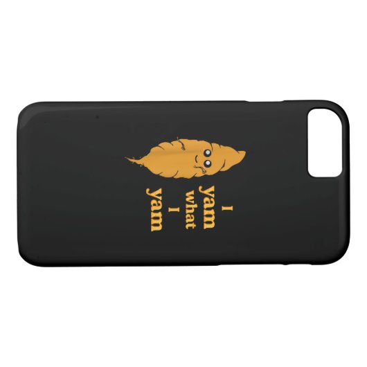 Ich Yam, was ich Yam Funny Case-Mate iPhone Hülle (Rückseite (Horizontal))
