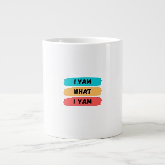 Ich Yam, was ich Yam Funny Classic Jumbo-Tasse (Vorderseite)