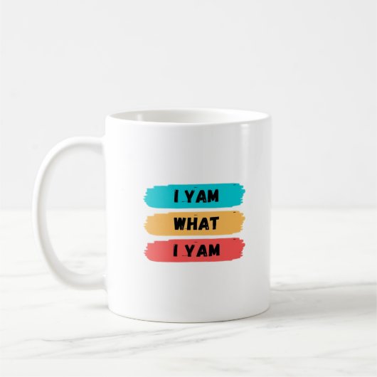 Ich Yam, was ich Yam Funny Classic Kaffeetasse (Links)