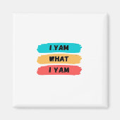 Ich Yam, was ich Yam Funny Classic Magnet (Vorne)