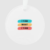 Ich Yam, was ich Yam Funny Classic Ornament (Vorderseite)