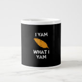 Ich Yam, was ich Yam Funny Erntedank Jumbo-Tasse (Vorderseite)