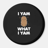 Ich Yam, was ich Yam Funny Erntedank Magnet (Vorne)