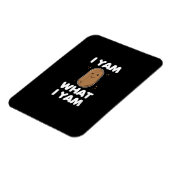 Ich Yam, was ich Yam Funny Erntedank Magnet (Linke Seite)