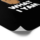 Ich Yam, was ich Yam Funny Erntedank Poster (Ecke)