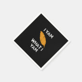 Ich Yam, was ich Yam Funny Erntedank Serviette (Ecke)