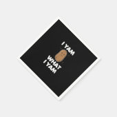 Ich Yam, was ich Yam Funny Erntedank Serviette (Ecke)