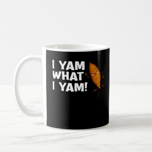 Ich Yam, was ich Yam Funny Food Lover Classic Kaffeetasse (Links)