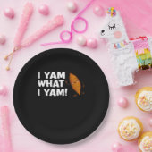 Ich Yam, was ich Yam Funny Food Lover Classic Pappteller (Party)