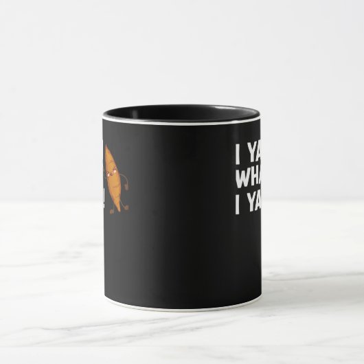 Ich Yam, was ich Yam Funny Food Lover Classic Tasse (Zentrum)