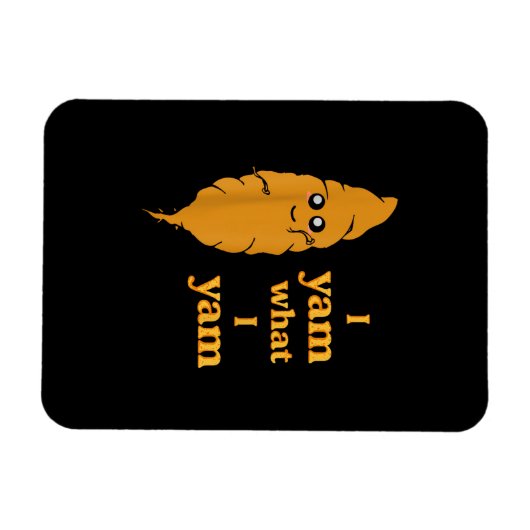 Ich Yam, was ich Yam Funny Magnet (Horizontal)