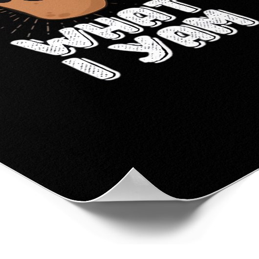 Ich Yam, was ich Yam Funny Potato Pub Erntedank Poster (Ecke)