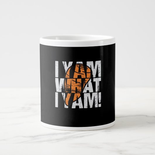 Ich Yam, was ich Yam Funny Zitat Jumbo-Tasse (Vorderseite)