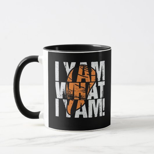 Ich Yam, was ich Yam Funny Zitat Tasse (Links)