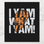 Ich Yam, was ich Yam Funny Zitat Weinetikett (Einzelnes Label)