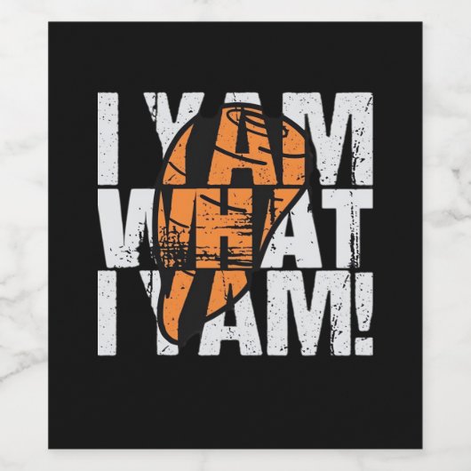 Ich Yam, was ich Yam Funny Zitat Weinetikett (Einzelnes Label)