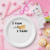 Ich Yam, was ich Yam! Klassisch Pappteller (Party)