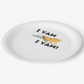 Ich Yam, was ich Yam! Klassisch Pappteller (Schrägansicht)