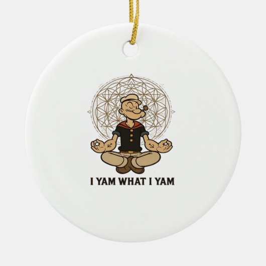 Ich Yam, was ich Yam Meme Zitat Keramik Ornament (Vorne)