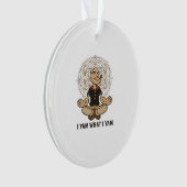 Ich Yam, was ich Yam Meme Zitat Ornament (Vorderseite)
