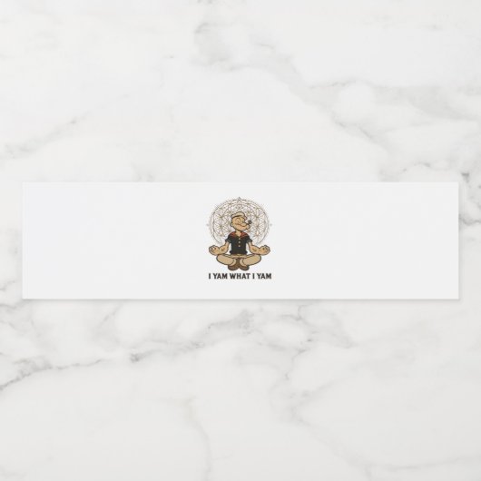 Ich Yam, was ich Yam Meme Zitat Wasserflaschenetikett (Einzelnes Label)