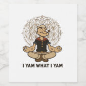 Ich Yam, was ich Yam Meme Zitat Weinetikett (Einzelnes Label)