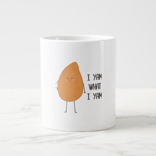 Ich Yam, was ich Yam! Phantastische Yam-Pflanze Jumbo-Tasse (Vorderseite)