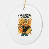 Ich Yam, was ich Yam Popeye Cartoon Zitat Classic Keramik Ornament (Links)