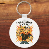 Ich Yam, was ich Yam Popeye Cartoon Zitat Classic Schlüsselanhänger (Vorderseite)