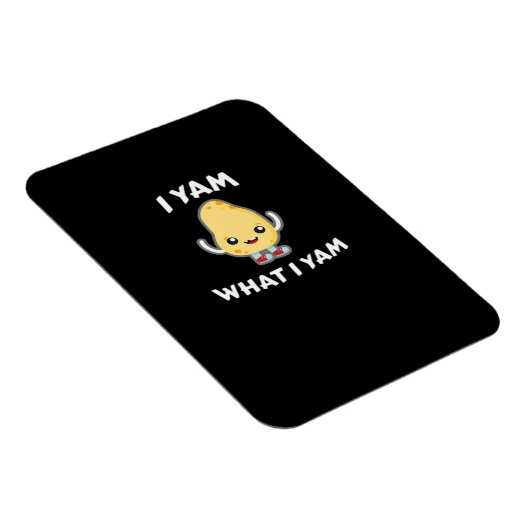 Ich Yam, was ich Yam Sweet Potato für Erntedank Ta Magnet (Rechte Seite)