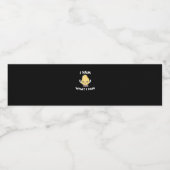 Ich Yam, was ich Yam Sweet Potato für Erntedank Ta Wasserflaschenetikett (Einzelnes Label)