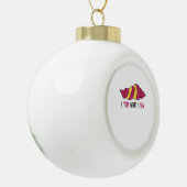 Ich Yam, was ich Yam Sweet Potato Keramik Kugel-Ornament (Links)